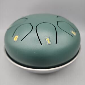 Steel Tongue Drum 6 Inch 8 Note Handpan Drum with Bowl No Mallets